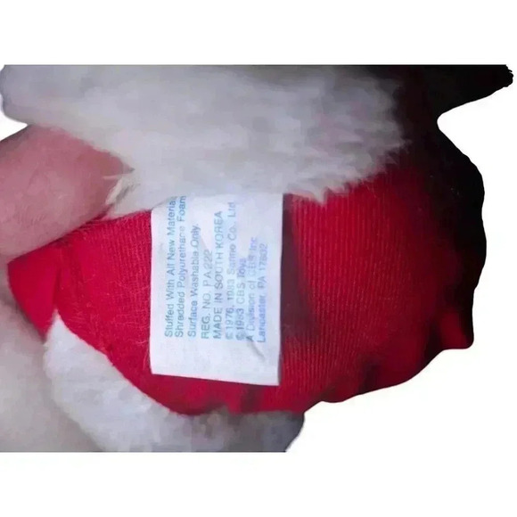 1976 Hello Kitty 12” plush toy red overalls Child Guidance Sanrio CBS - Picture 8 of 10